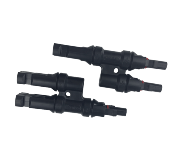 2pcs 2 To 1 Mmf + Ffm Connectors For 5v Photovoltaic Panels